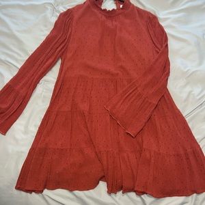 Rust long sleeve size small dress